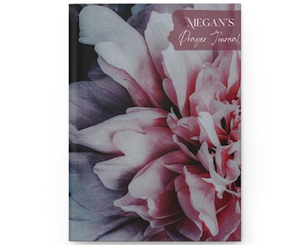 Floral Personalized Prayer Journal, Custom Christian Gift Journal, Christian Mom Grandma Journal