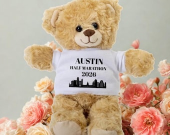 Adorable Austin Half Marathon 2026 Teddy Bear