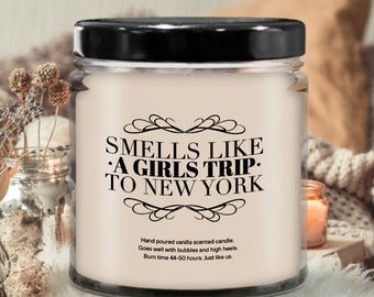 Girls Trip New York, New York City Related Gifts, New York Souvenirs, New York Candle, NYC gifts, Quirky Candles, Girls Weekend NYC