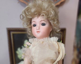 Absolutely Gorgeous Steiner Reproduction Bisque Head Doll on a Seeley Body, circa 1984 TLC