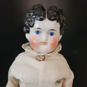 China Head Low Brow Antique Doll 16