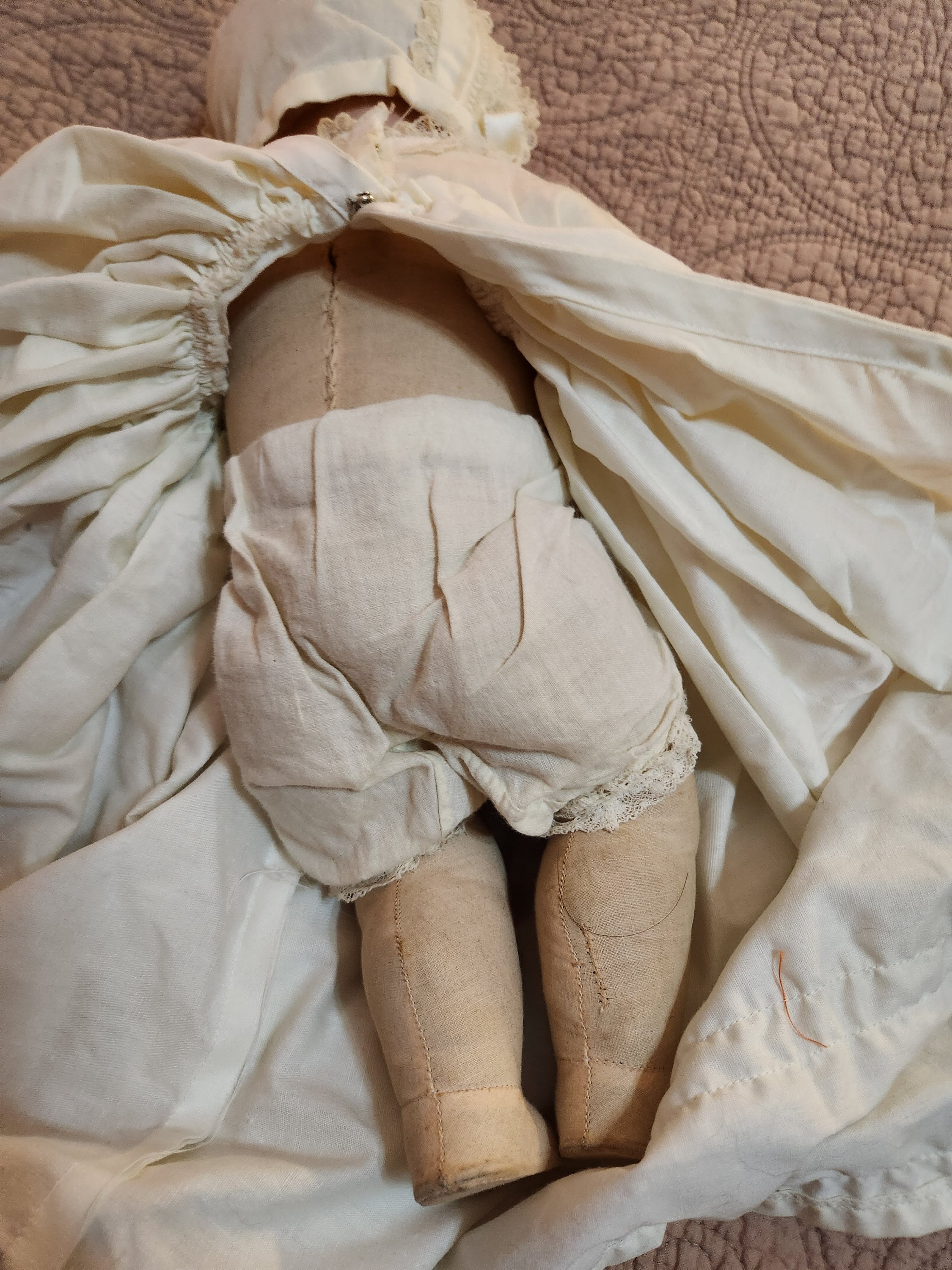 Poupée Ancienne Armand Marseille – Baby Dream No. 44 Cm, Corps Tissu Rembourré