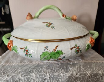 Herend Floral de Boutique Large Round Lidded Vegetable Dish