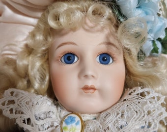 ミニリース。o○ハンドメイド雑貨　レースのリース　エクリュとベビーブルーレース Bebe Jumeau by Maryse Nicole, 15