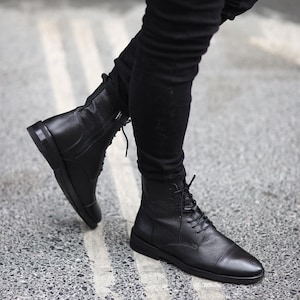 Leather Mens Boots Etsy Singapore