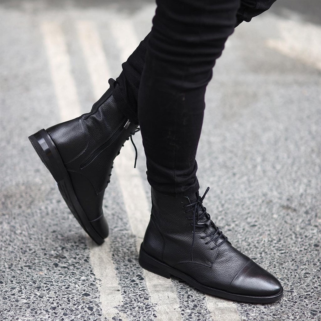 Mens distressed shop ankle boots