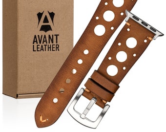 Uhr Armband für Ihn, Iwatch Armband 44 mm, Lederarmband für Smartwatch , Geschenk Ideen Retro, Retro Design
