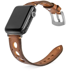 Modern design watch bracelet, gifts for women, iwatch band, leather watch strap, leather gift, apple watch band 42 mm, retro smartwatch band
