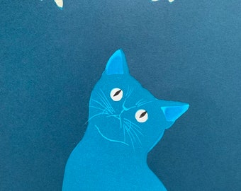 Tadashige Nishida: "Rode libel - blauwe kat"