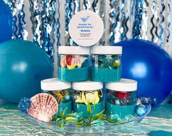 Ocean-Themed Play Dough Party Favors: Under the Sea Birthday