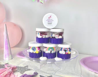 Rainbow Unicorn Play Dough Party Favors for Kids&#39; Birthdays