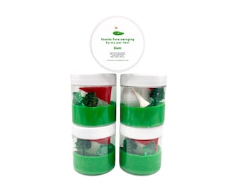 Golf Themed Play Dough Party Favors for Kids