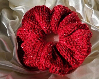Large Knit Scrunchies