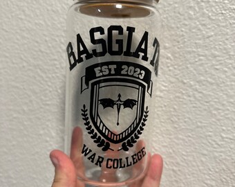 Basgiath War College Fourth Wing/Iron Flame  16oz Libbey Glass