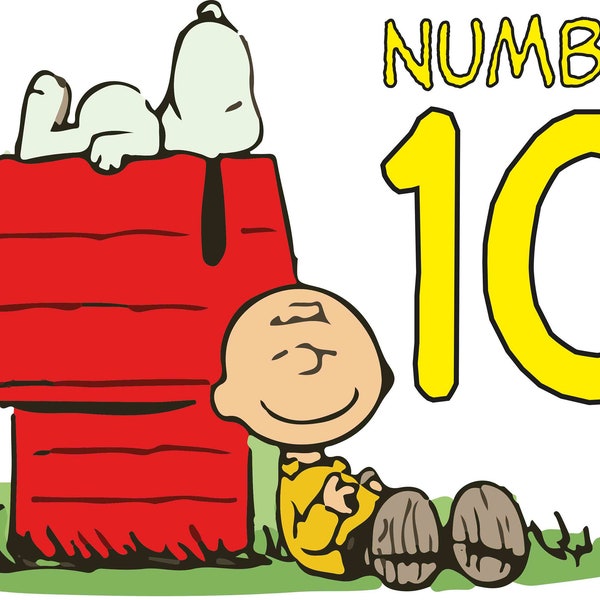 Peanuts, Snoopy Personal Wheelie Bin House Number Stickers