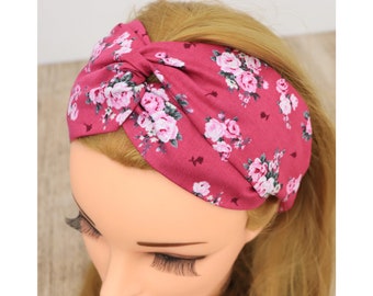 Headband Women | Haarband Damen | Floral 1. | Nurse headband | Stirnband Damen | Bandeau cheveux | Head wrap | Yoga| Fabric hairband