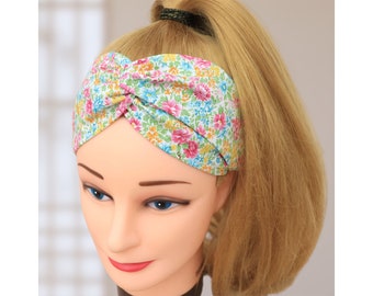 Diadema Mujer / Haarband Damen / Floral 1. / Diadema de enfermera / Stirnband Damen / Bandeau cheveux / Envoltura para la cabeza / Yoga / Diadema de tela