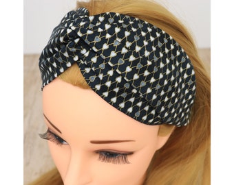 Headband Women | Haarband Damen | Hearts silver | Nurse headband | Stirnband Damen | Bandeau cheveux | Head wrap | Yoga | Fabric hairband