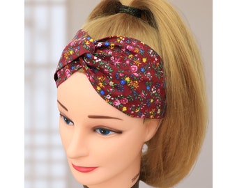 Diadema Mujer / Haarband Damen / Pequeño floral II. / Diadema de enfermera / Stirnband Damen / Bandeau cheveux / Envoltura para la cabeza / Yoga / Diadema de tela