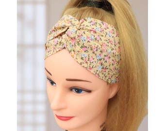 Diadema Mujer / Haarband Damen / Pequeña V. floral / Diadema de enfermera / Stirnband Damen / Bandeau cheveux / Envoltura para la cabeza / Yoga / Diadema de tela