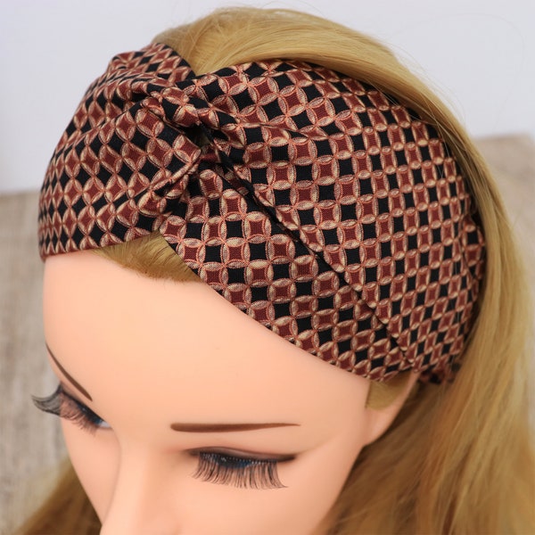 Headband Women | Haarband Damen | Bronze | Nurse headband | Stirnband Damen | Bandeau cheveux | Head wrap | Yoga | Fabric hairband