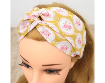 Headband Women | Haarband Damen | Flowers III. | Nurse headband | Stirnband Damen | Bandeau cheveux | Head wrap | Yoga| Fabric hairband