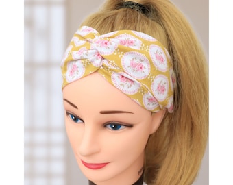Diadema para mujer / Diadema para mujer / Flores III. / Diadema de enfermera / Diadema para mujer / Bandeau cheveux / Pañuelo para la cabeza / Yoga / Diadema de tela