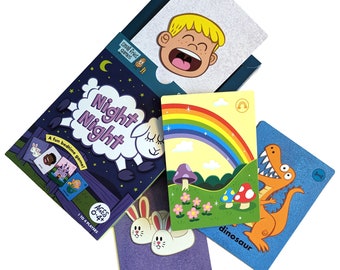 Bedtime Card Game for baby, toddler & kids - Night Night. Routine/storytelling/story cards. Educational Travel Toy/Gift for 1 2 3 4 year old