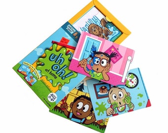 Award Winning toddler/baby/kids card game Uh Oh! at home. Educational travel activity toy for 1 2 3 year old girl/boy. 1st/2nd birthday gift