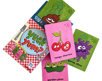 Toddler and kids card game - Yuck or Yum? Educational travel toy/activity/rhyming cards. Birthday gift for girls & boys age 2 3 4 5 year old