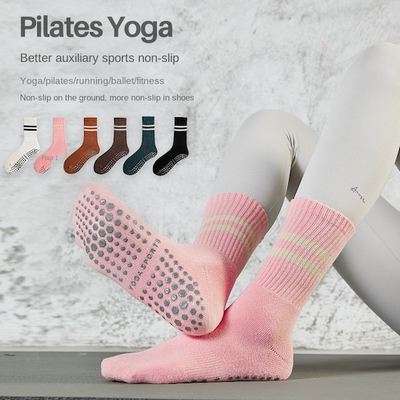 Cotton Non Slip Yoga Socks with Grips Women Child Anti-Skid Socks