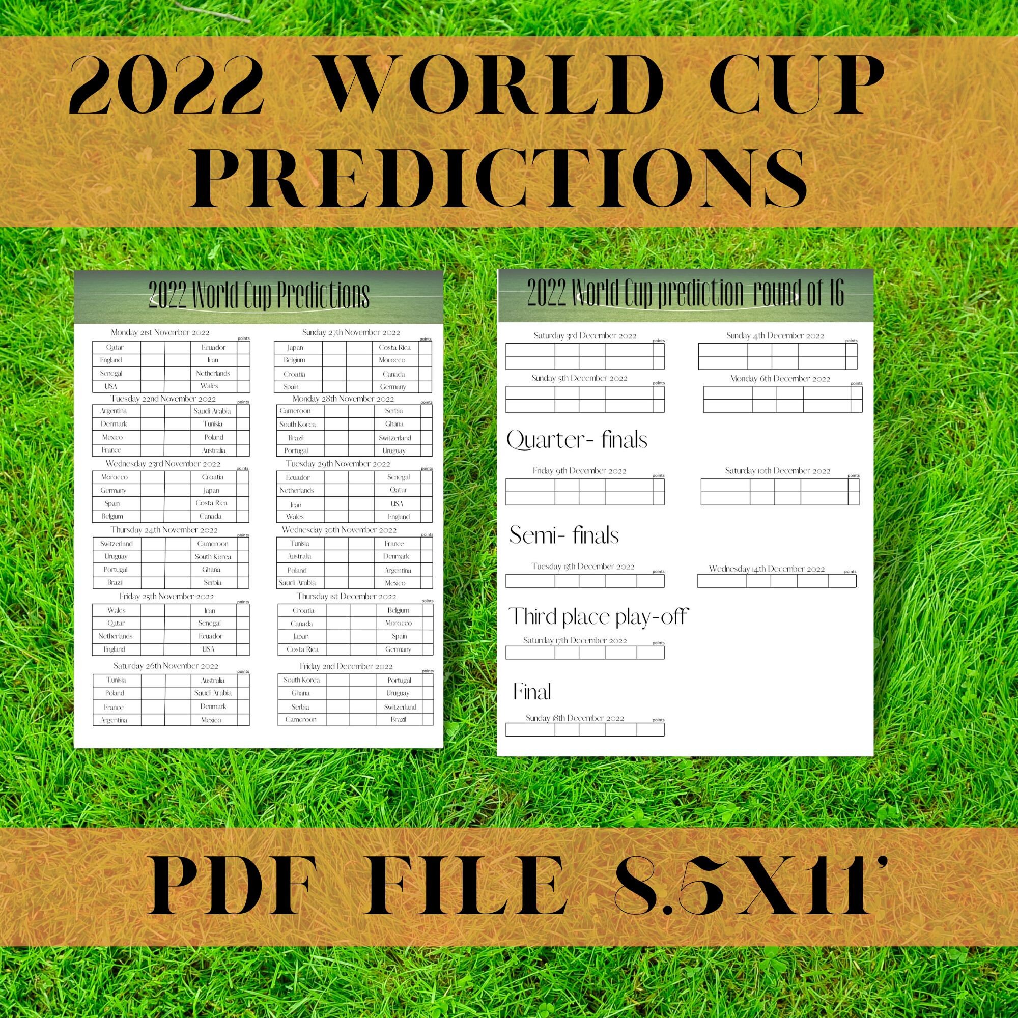 Sweepstake Fifa World Cup World Cup Sweepstake Football Etsy UK