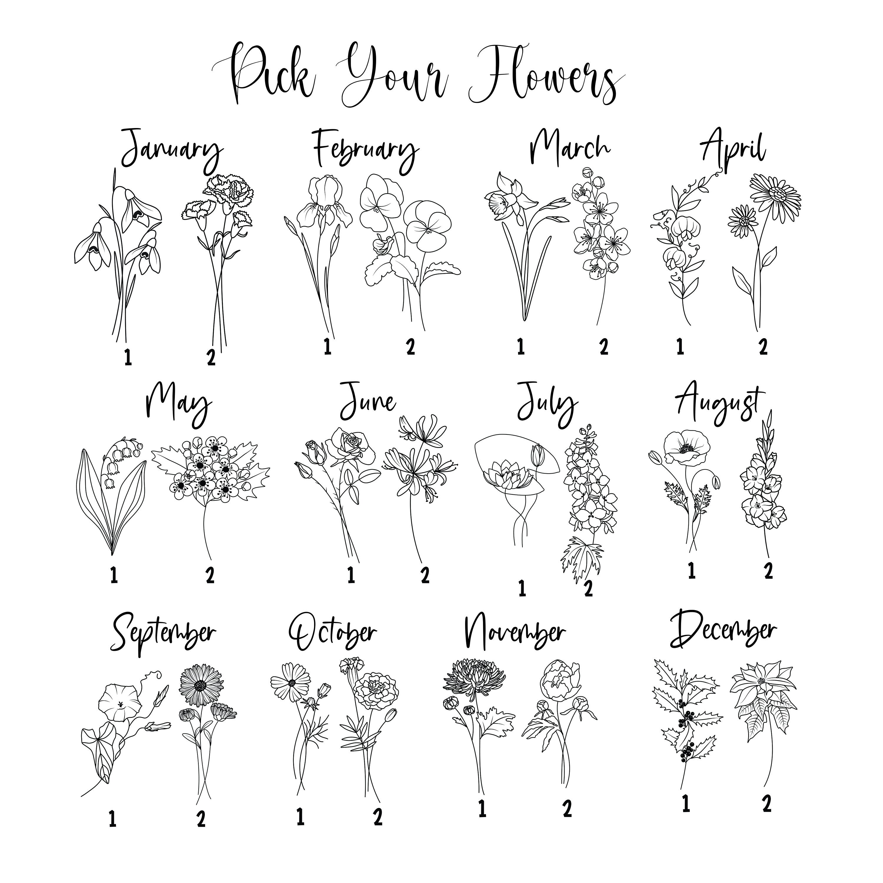 August Birth Flower Spine Tattoo Ideas