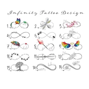Custom Infinity Name Tattoo Design ,  Personalized  Art (Digital Download)