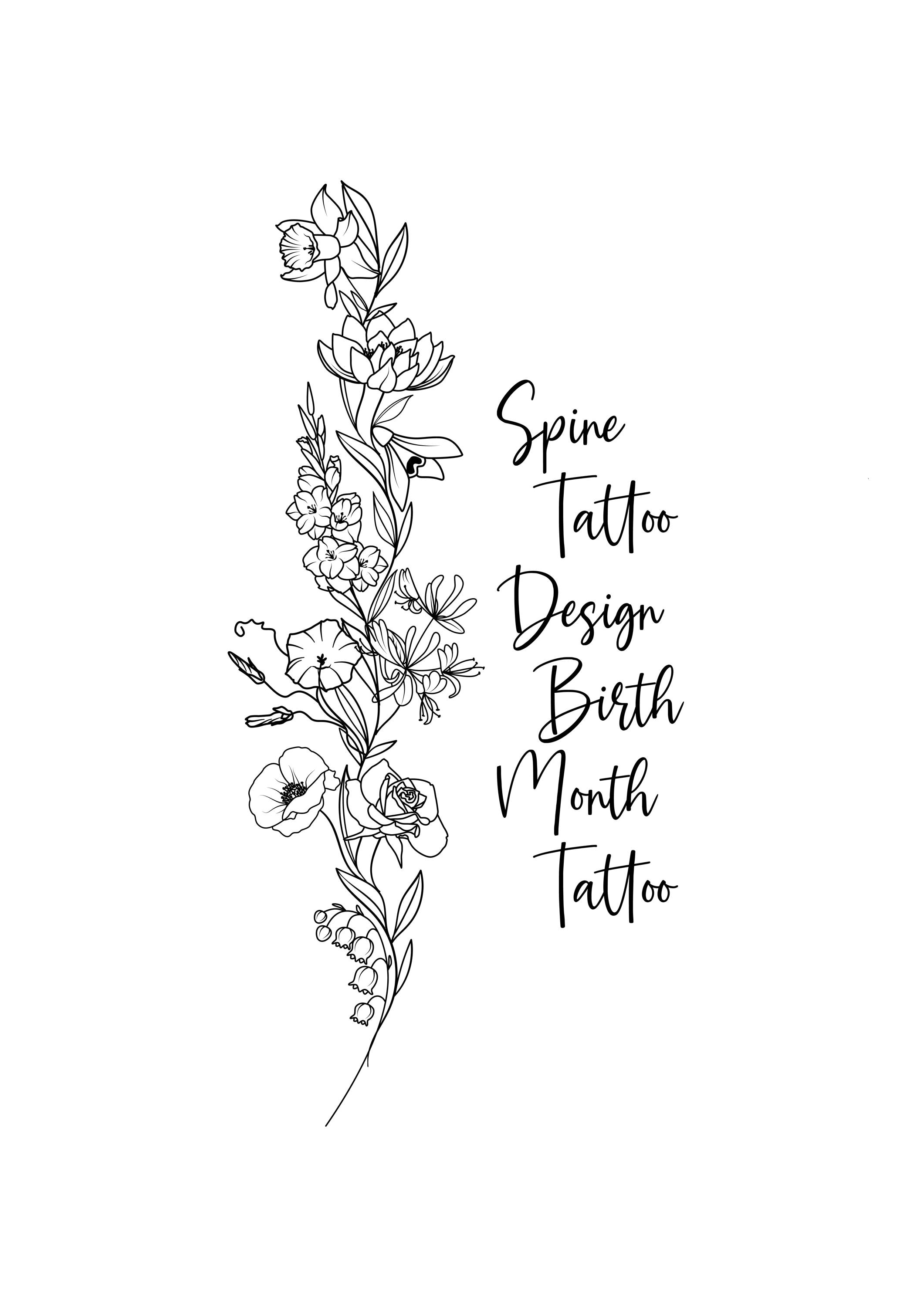 Flower Spine Tattoos for Women: Elegant & Meaningful