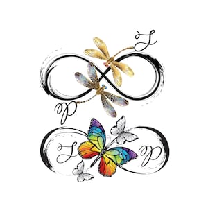 Custom Infinity Name Tattoo Design , Personalized Art (digital Download ...