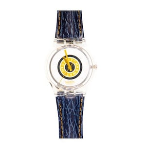 NEW: 1992 Vintage Swatch &quot;DELEAVE&quot;, GK145, unworn, in Swatch box, with new battery
