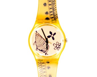 NUEVO: 1993 Vintage Swatch "SKETCH", GP106, sin usar, en caja Swatch, con batería nueva