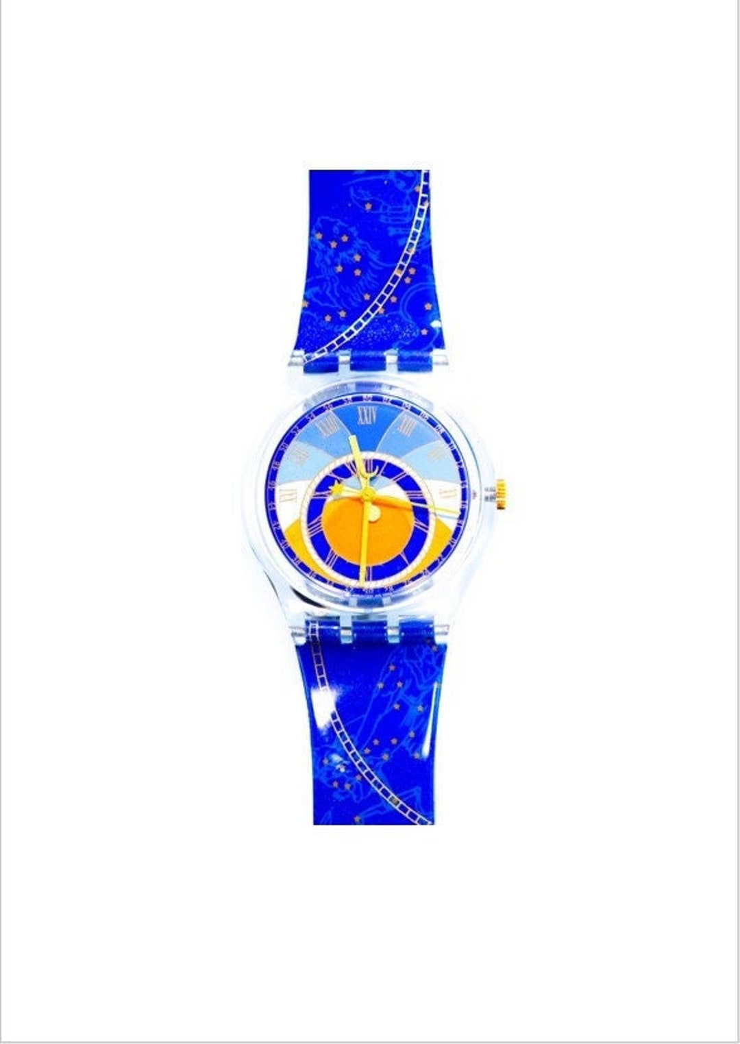 希少美品 新品電池】2442 swatch 腕時計AZIMUT つかう GK179