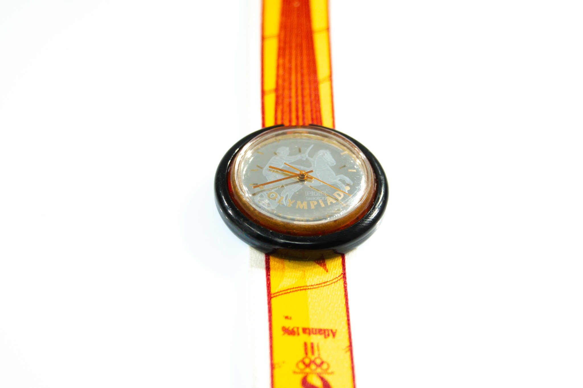 Swatch POP Watch - PMZ103 - IPPOLYTOS 1995 Midi Pop Swatch PMZ103 IPPOLYTOS - Olympics Atlanta  main image 2