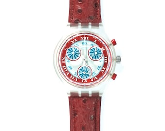 1993 Vintage Swatch Chrono "WINDMILL", SK103, sin usar, en caja Swatch, con batería nueva