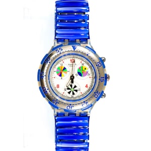 1994 Vintage Swatch Flex &quot;BAGNINO&quot;, SBK102, unworn, in Swatch box, with new battery