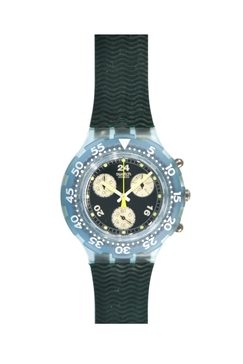 1996 Vintage Swatch Aqua Chrono 