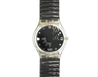 1993 Vintage Swatch Flex "FLAKE", GK166, unworn, in Swatch box, with new battery