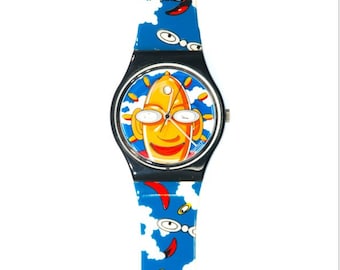 Vintage 1996 Swatch Collectors Club Special LOOKA GZ700PACK