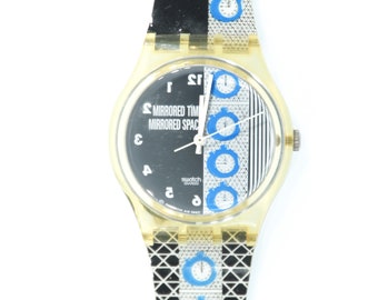 新品: 1998 ヴィンテージ スウォッチ「TIME4 Laura Grisi」、GK271、未 