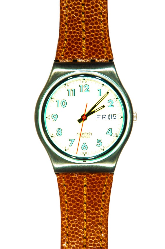 NEW: 1989 Vintage Swatch "HIGH FLYER", GX704, unw… - image 2