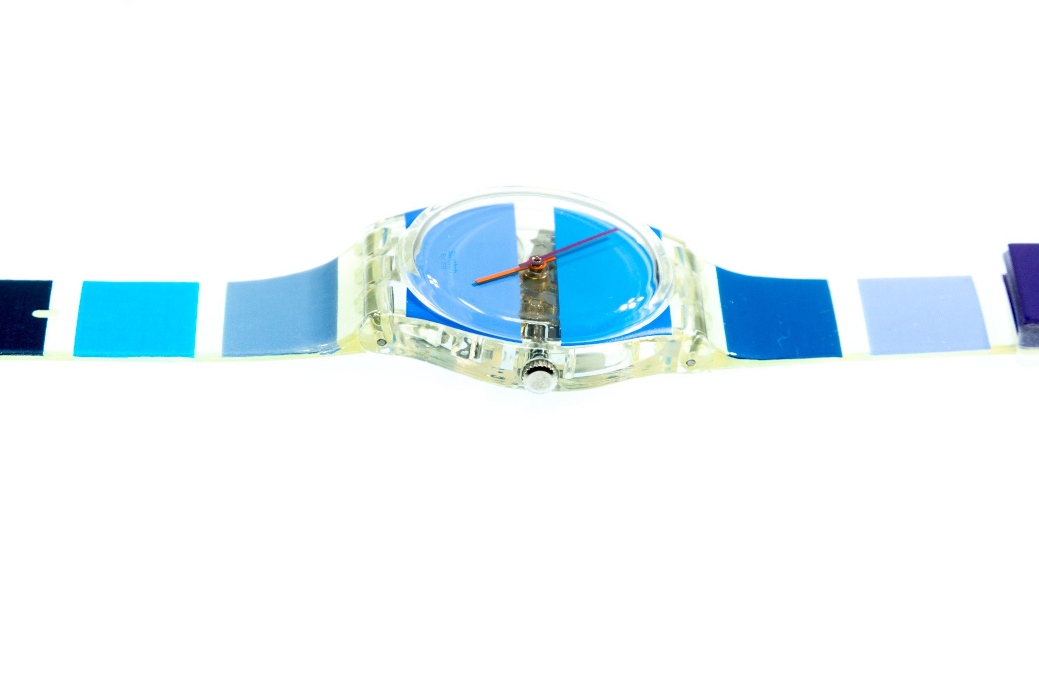 Swatch Watch - GK376 - Blue Painted Time 2002 Vintage Swatch  main image 2