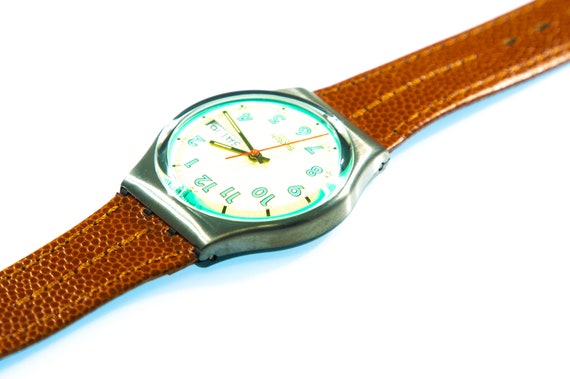 NEW: 1989 Vintage Swatch "HIGH FLYER", GX704, unw… - image 7