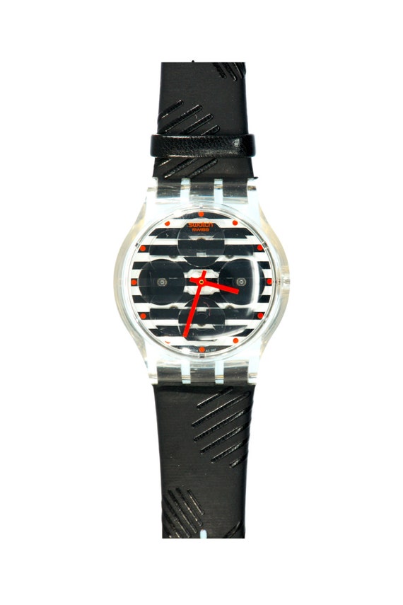 時計 Swatch CRIMSON MYSTIQUE Amazon.com: Swatch Casual Watch Black Quartz Stainless Steel